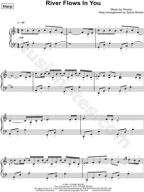 Yiruma "River Flows In You" Sheet Music in C Major - Download & Print