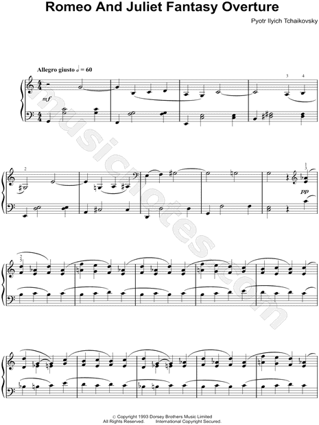 tchaikovsky romeo and juliet notes