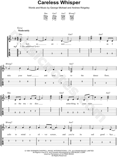 Includes Easy Guitar TAB for Guitar, range: G3-D6 or Voice in D Minor. 