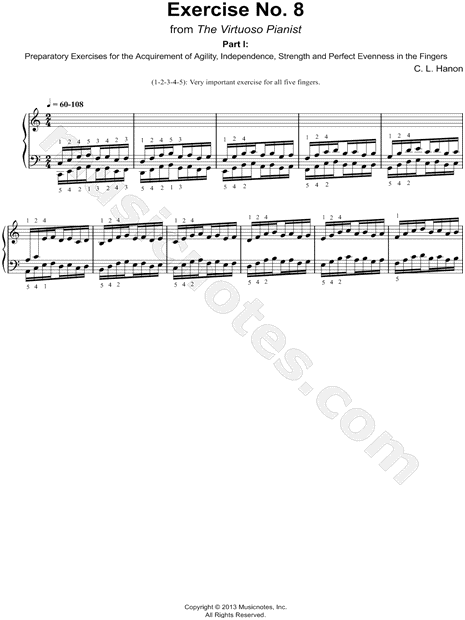 hanon piano exercises pdf free download