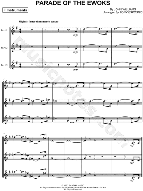 Parade of the Ewoks - Trio of F Instruments