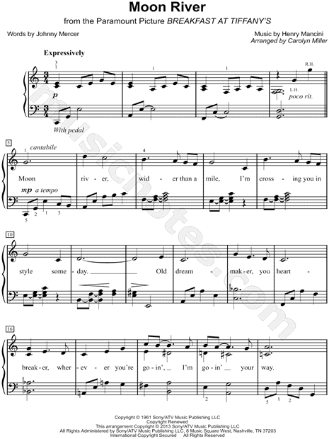 Moon River Chord Chart