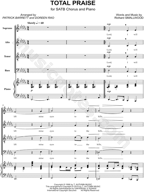 Total Praise Chord Chart