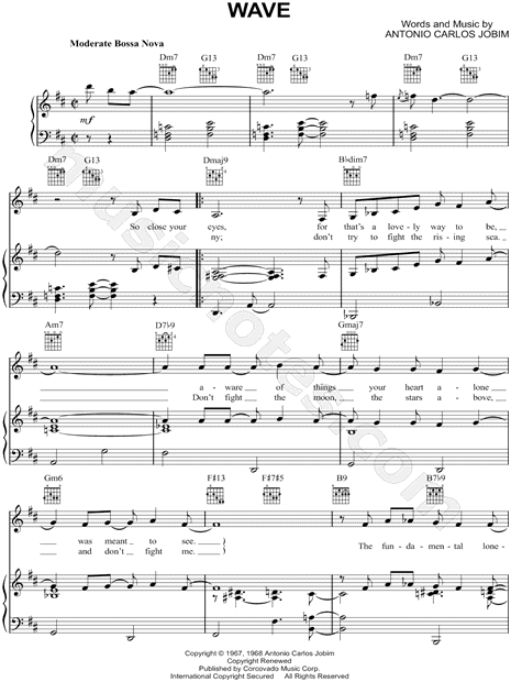 Wave Jobim Chart