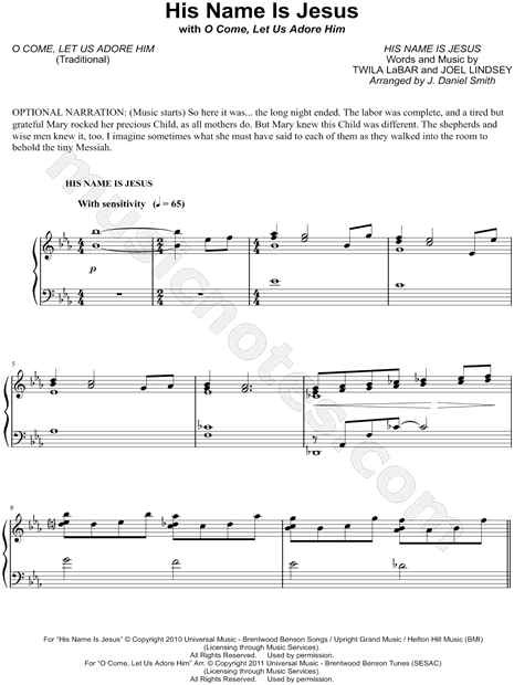 J Daniel Smith His Name Is Jesus Sheet Music In Eb Major Download Print Sku Mn J Daniel Smith His Name Is Jesus Sheet Music In Eb Major Download Print Sku Mn