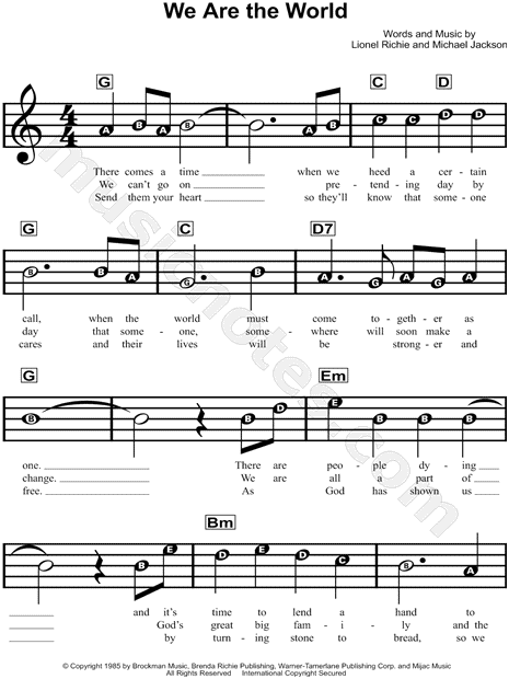 Sheet music arranged for Piano/Vocal/Chords in C Major. 