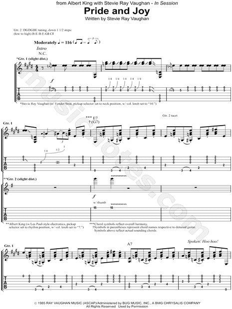 Crosscut Saw Sheet Music - Albert King - Guitar Tab (Single Guitar)