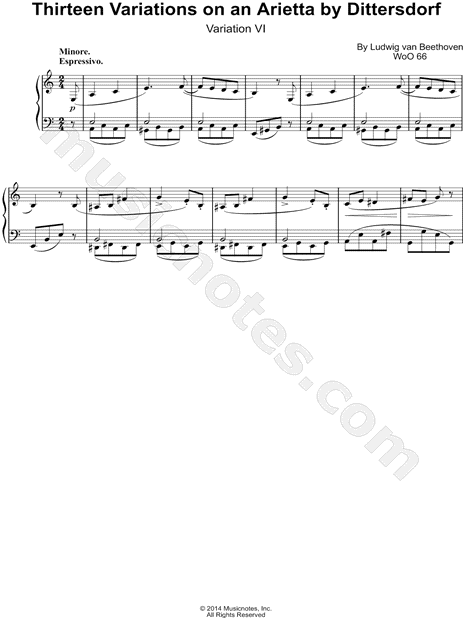 Thirteen Variations on an Arietta by Dittersdorf: Variation VI