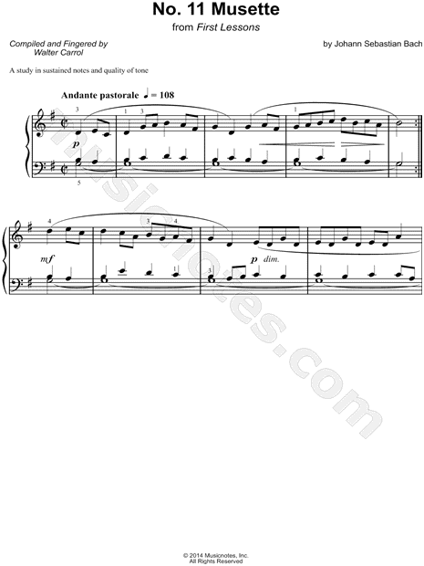 Musette from English Suite No. 3, BWV 808