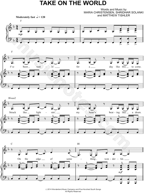 "Take On the World" from 'Girl Meets World' Sheet Music in 