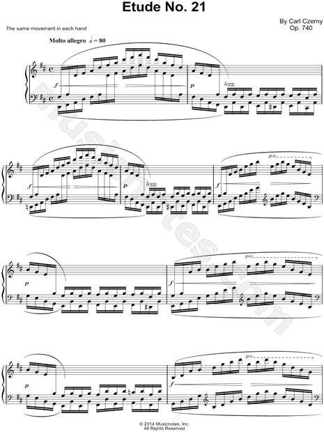 The Art of Finger Dexterity, Op. 740: Etude No. 21
