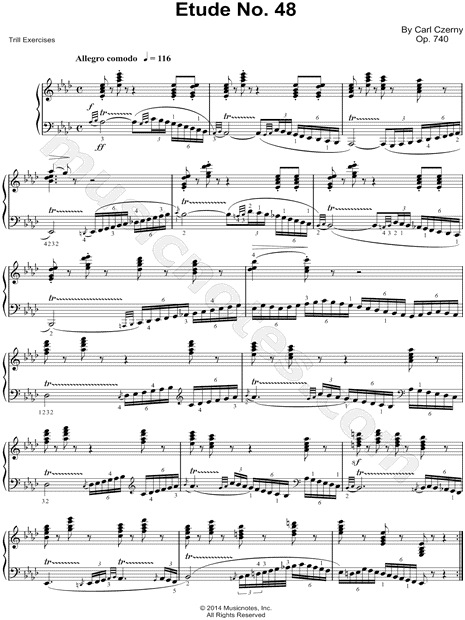 The Art of Finger Dexterity, Op. 740: Etude No. 48