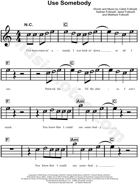 kings of leon use somebody lead guitar tab kings of leon use somebody lead guitar tab