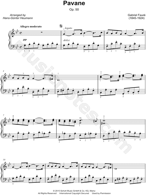 Pavane in F-sharp minor, Op. 50 (Excerpt)