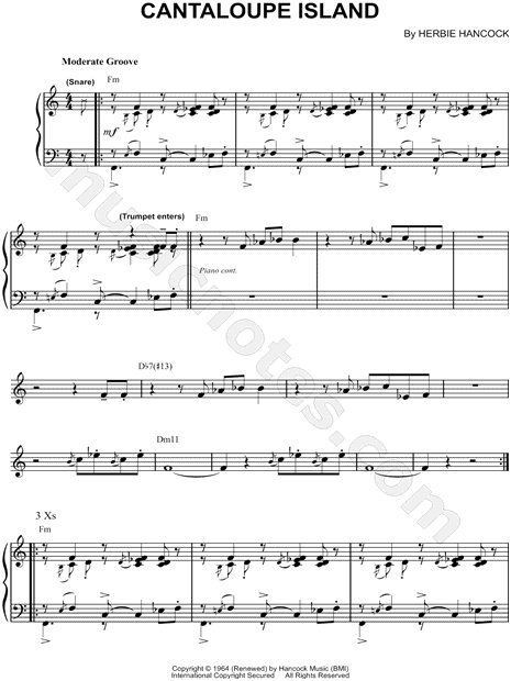 Cantaloupe Island Chord Chart