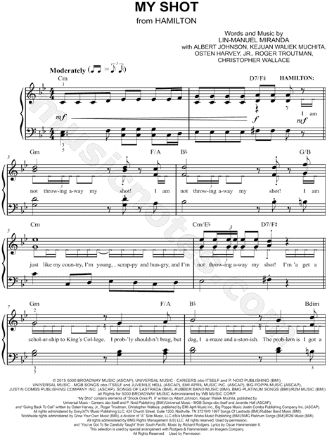 Hamilton--Easy-Piano