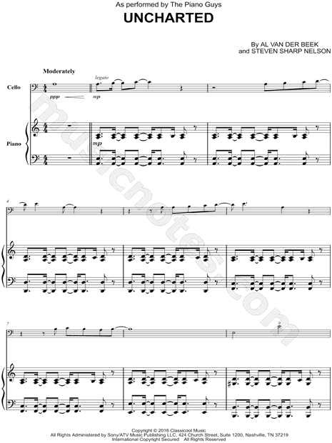 The Piano Guys Uncharted Piano SoloOptional Violin Part Epub-Ebook