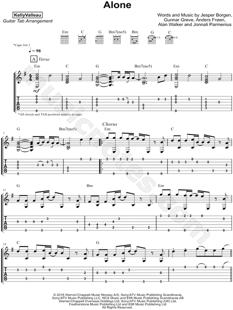 Alone Walker Music - roblox sheet music faded