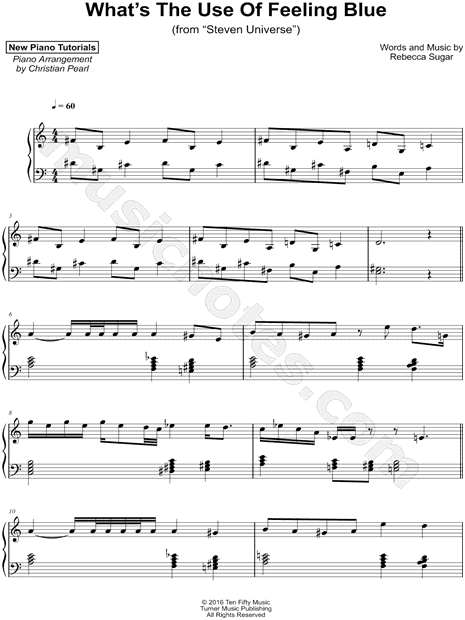 Print and download What's the Use of Feeling Blue sheet music by Chri....