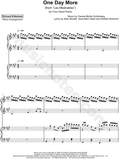 Richard Kittelstad One Day More Sheet Music In A Major Download Print Sku Mn