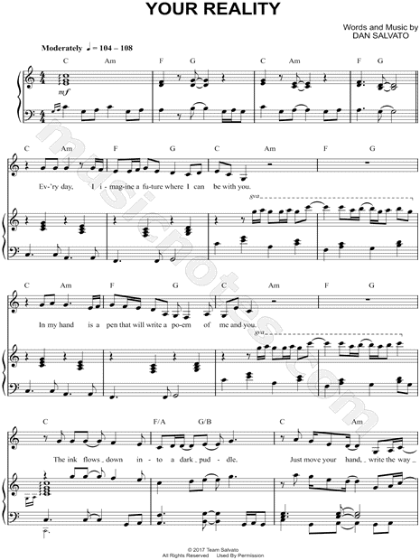 Your Reality From Doki Doki Literature Club Sheet Music In C