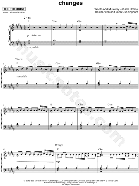 The Theorist Changes Sheet Music Piano Solo In G Minor