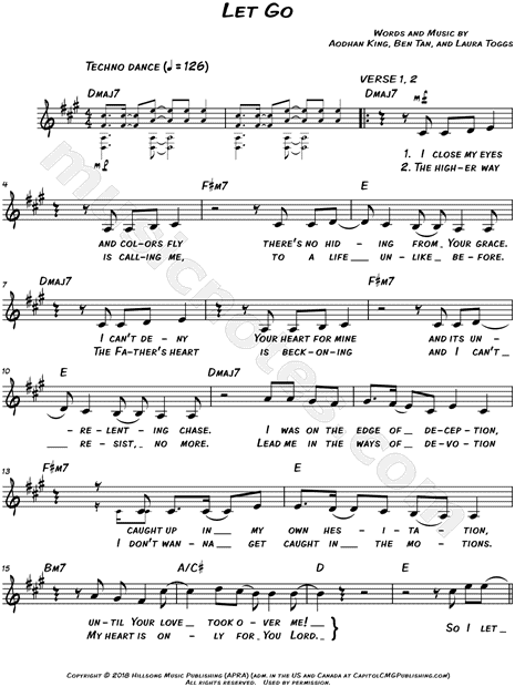 Let It Go Chord Chart