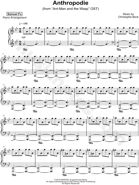 Samuel Fu Anthropodie Sheet Music Piano Solo In G Minor Download Print Sku Mn0187479