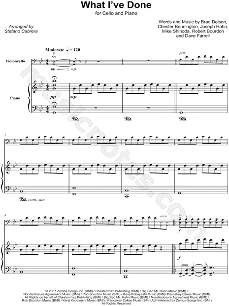 What I've Done - Cello & Piano