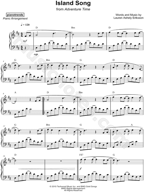 Pianotrends Island Song Sheet Music Piano Solo In D Major Download Print Sku Mn