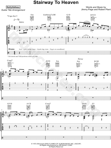 Stairway To Heaven Solo Tab