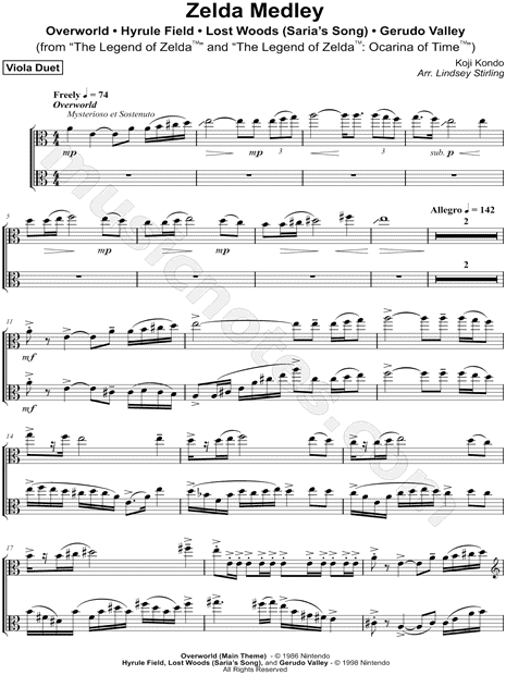 Zelda Medley - Viola Duet