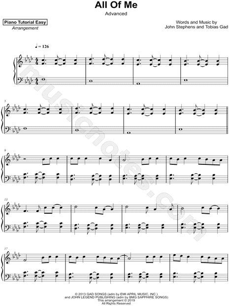 All Of Me Piano John Legend Sheet Music Advanced Daedalusdrones Com