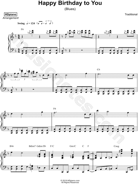 hdpiano happy birthday to you blues sheet music piano solo in f major download print sku mn0194256