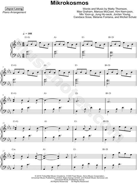 Cargado Verdulero litro Joyce Leong "Mikrokosmos" Sheet Music (Piano Solo) in Eb Major - Download &  Print - SKU: MN0195981