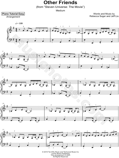 Piano Tutorial Easy Other Friends Sheet Music Easy Piano Piano Solo In E Minor Download Print Sku Mn0206738 - roblox sheet music other friends