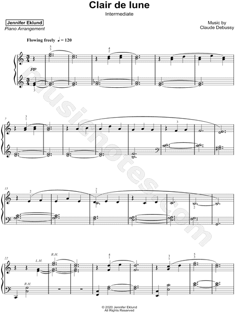 Clair de lune [intermediate]