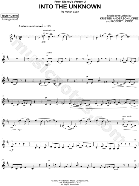 let it go sheet music violin easy