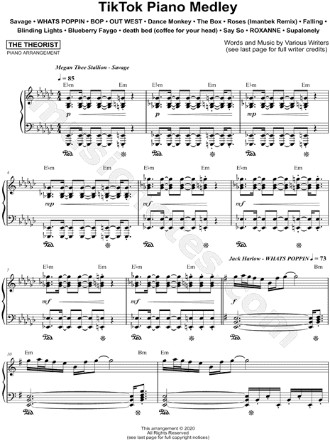 TikTok Piano Medley