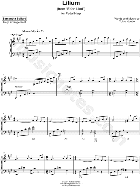 Lilium [pedal harp]