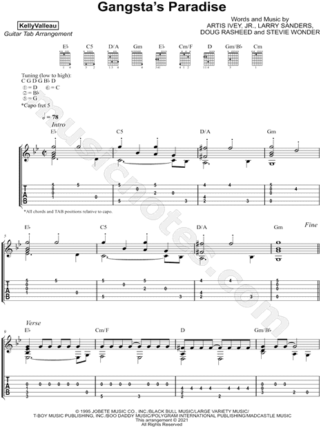 lyrics to coolio gangsta paradise