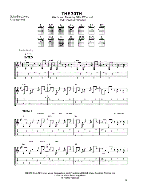 The Final Frontier Guitar tab. 