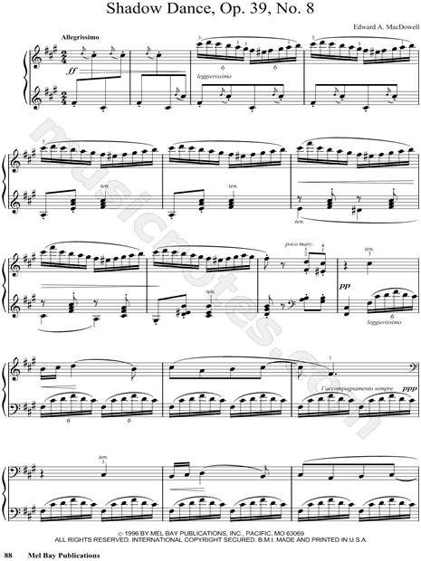 Shadow Dance, Op. 39, No. 8