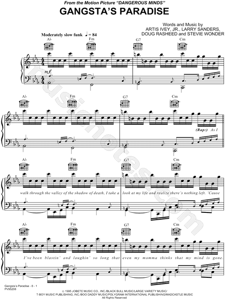 How To Play Gangsta's Paradise On Piano #piano #pianotutorial