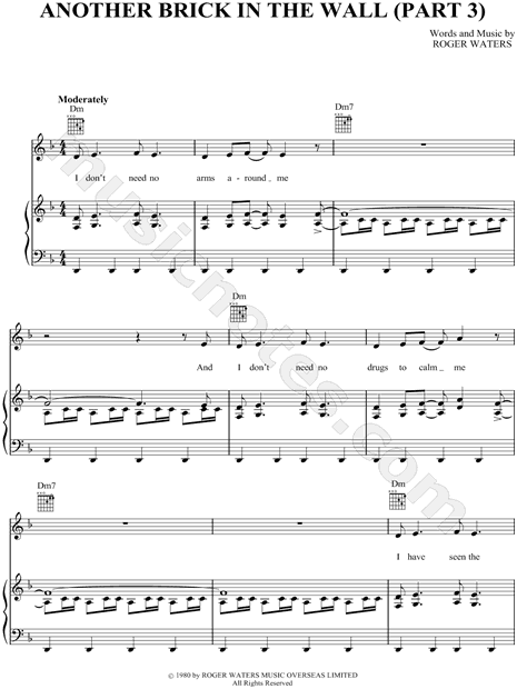 Another Brick in the Wall (Part 3) Tab by Pink Floyd (Guitar Pro) - Full  Score