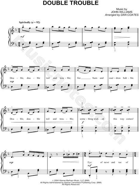 Double Trouble sheet music (real book with lyrics) (PDF)