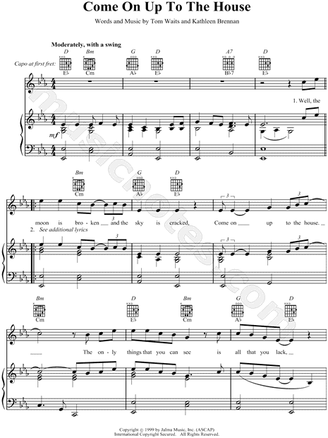 In the Neighborhood by T. Waits - sheet music on MusicaNeo