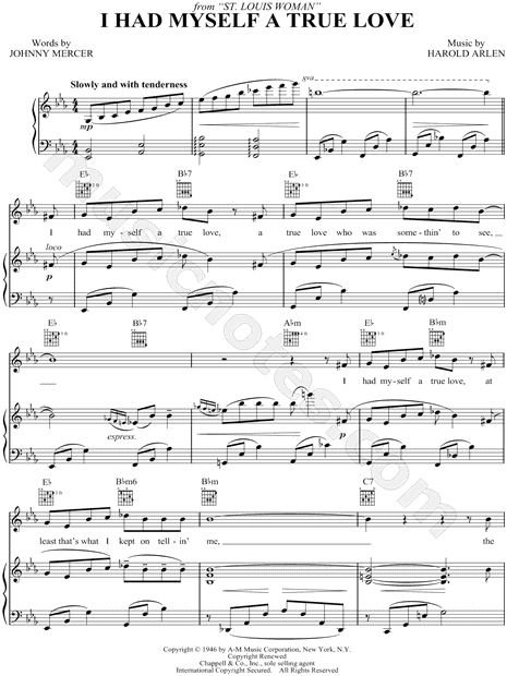 MUSICHELP True Love Sheet Music (Piano Solo) in Ab Major - Download &  Print - SKU: MN0252465