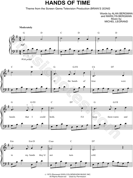 SONG OF TIME Sheet Music Download