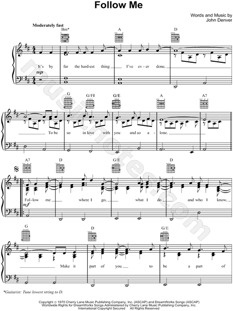 MUSICHELP Everywhere Sheet Music (Piano Solo) in D Major - Download &  Print - SKU: MN0210051